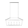 Bellevue Moselle 5 Light 50" Wide Taper Candle Chandelier Brushed Nickel