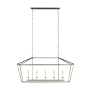 Bellevue Moselle 5 Light 50" Wide Taper Candle Chandelier Satin Brass