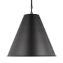 Bellevue Sarthe 15" Wide Pendant Midnight Black