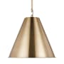 Bellevue Sarthe 15" Wide Pendant Satin Brass