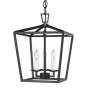 Bellevue Moselle 3 Light 10" Wide Taper Candle Mini Pendant Midnight Black