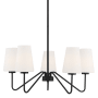 Bellevue 5 Light 26" Wide Chandelier Matte Black