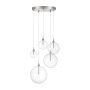 Bellevue 5 Light 28" Wide LED Multi Light Pendant Brushed Nickel