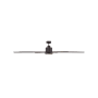 Bellevue Single Light 8 Blade Integrated LED Hanging Indoor / Outdoor Ceiling Fan with Frosted Glass Shade Oil Rubbed Bronze