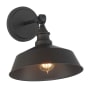 Bellevue 10" Tall Wall Sconce with a brass dome shade Oil Rubbed Bronze
