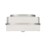 Bellevue 2 Light 13" Wide Flush Mount Drum Ceiling Fixture Brushed Nickel