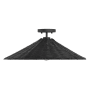 Bellevue 24" Wide Semi-Flush Ceiling Fixture Matte Black