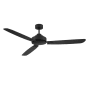 Bellevue 58" 3 Blade Indoor / Outdoor Ceiling Fan with Remote Control Matte Black