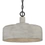 Bellevue 14" Wide Pendant Weathered Gray / Black