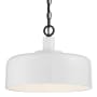 Bellevue 14" Wide Pendant White / Black