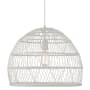 Bellevue 20" Wide Pendant White Rattan / White
