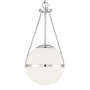 Bellevue 13" Wide Abstract Pendant Chrome