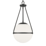 Bellevue 13" Wide Abstract Pendant Matte Black