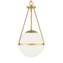 Bellevue 13" Wide Abstract Pendant Natural Brass