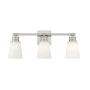 Bellevue 3 Light 23" Wide Bathroom Vanity Light Brushed Nickel