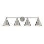 Bellevue 4 Light 38" Wide Bathroom Vanity Light Brushed Nickel