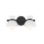 Bellevue 2 Light 17" Wide Vanity Light Matte Black