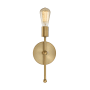 Bellevue 12" Tall Wall Sconce Natural Brass