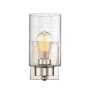 Bellevue Single Light 11" Tall Wall Sconce Polished Nickel
