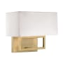 Bellevue 2 Light 11" Tall Wall Sconce Natural Brass