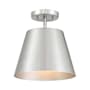Bellevue 10" Wide Semi-Flush Ceiling Fixture Brushed Nickel