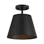 Bellevue 10" Wide Semi-Flush Ceiling Fixture Matte Black