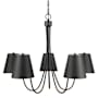 Bellevue 5 Light 32" Wide Chandelier Matte Black