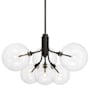Bellevue 6 Light 27" Wide LED Chandelier with Clear Glass Shades Oil Rubbed Bronze