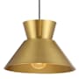 Bellevue 12" Wide Pendant Natural Brass