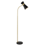 Bellevue Hippon 62" Tall Arc Floor Lamp Gold / Black