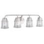 Bellevue Omar 4 Light 31" Wide Vanity Light Satin Nickel