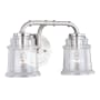 Bellevue Omar 2 Light 15" Wide Vanity Light Satin Nickel