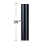Bellevue 36" Ceiling Fan Downrod for 12 Ft Ceilings Black