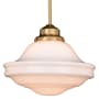 Bellevue Kash Single Light 12" Wide Pendant Natural Brass