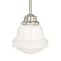 Bellevue Kash Single Light 6-3/4" Wide Mini Pendant Satin Nickel