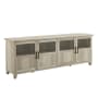 Bellevue 70" Wide Traditional Country TV Stand Media Cabinet with Split Glass Doors White Oak