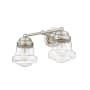Bellevue Caesarion 2 Light 16" Wide Vanity Light Brushed Nickel