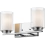 Bellevue Sylvia 2 Light 15" Wide Bathroom Vanity Light Chrome