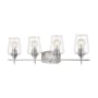 Bellevue Celia 4 Light 30" Wide Bathroom Vanity Light Brushed Nickel