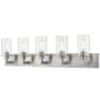 Bellevue Tillie 5 Light 39" Wide Bathroom Vanity Light Brushed Nickel