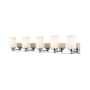 Bellevue Irene 5 Light 39" Wide Bathroom Vanity Light Chrome