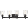 Bellevue Trigvey 4 Light 32" Wide Bathroom Vanity Light Matte Black