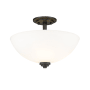 Bellevue Pauline 3 Light 16" Wide Semi-Flush Ceiling Fixture Matte Black