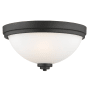 Bellevue Pauline 3 Light 15" Wide Flush Mount Ceiling Fixture Bronze