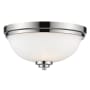 Bellevue Pauline 3 Light 15" Wide Flush Mount Ceiling Fixture Chrome