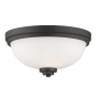 Bellevue Pauline 2 Light 13" Wide Flush Mount Ceiling Fixture Bronze