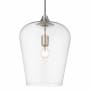Bellevue Celia 12" Wide Pendant Brushed Nickel