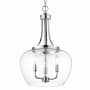 Bellevue Celia 3 Light 16" Wide Taper Candle Multi Light Pendant Chrome