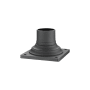 Bellevue Square 6" Wide Pier Mount Base Black