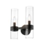 Bellevue Conway 2 Light 13" Tall Wall Sconce Matte Black
